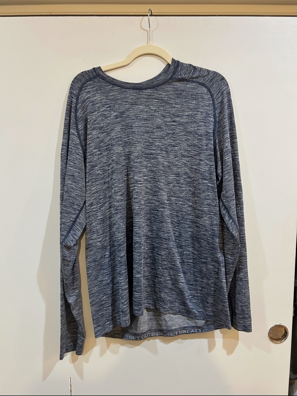 lululemon athletica Heathered Navy Long-Sleeve Crew